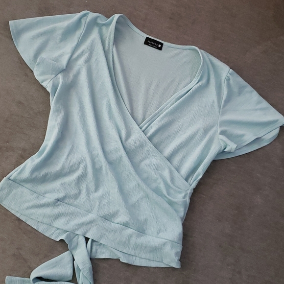 paperoc Tops - Light blue blouse